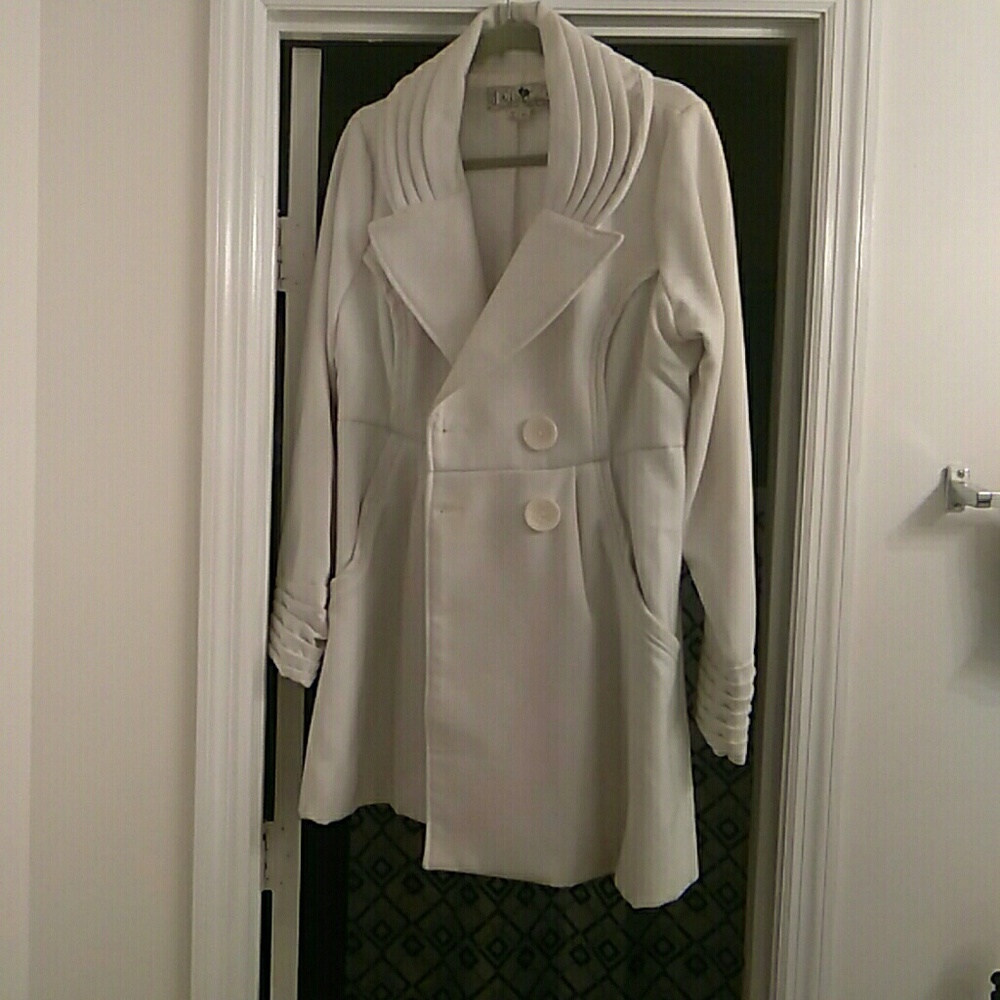 Off white winter coat